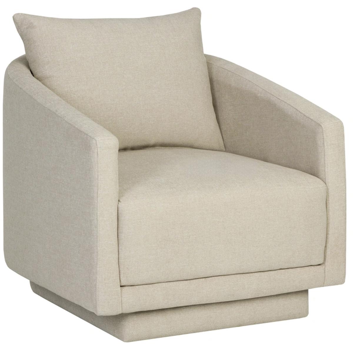 Gannon Kumo Sand Performance Fabric Upholstered Arm Chair